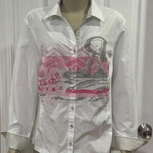 Just White Button Down Shirt